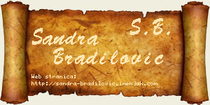 Sandra Bradilović vizit kartica